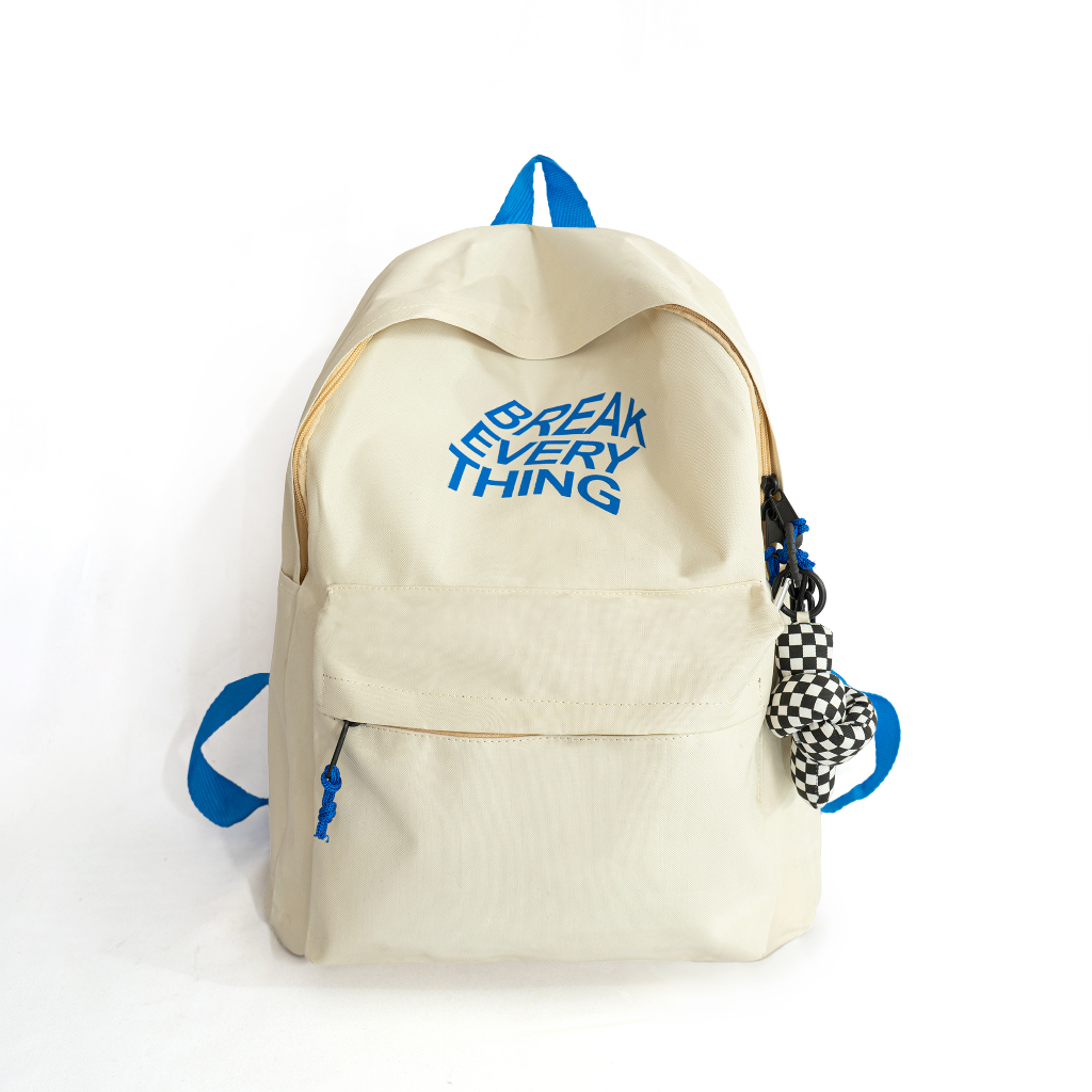RANSEL 026 -  TAS SOO Tas Ransel Tas Sekolah Mormon-CREAM