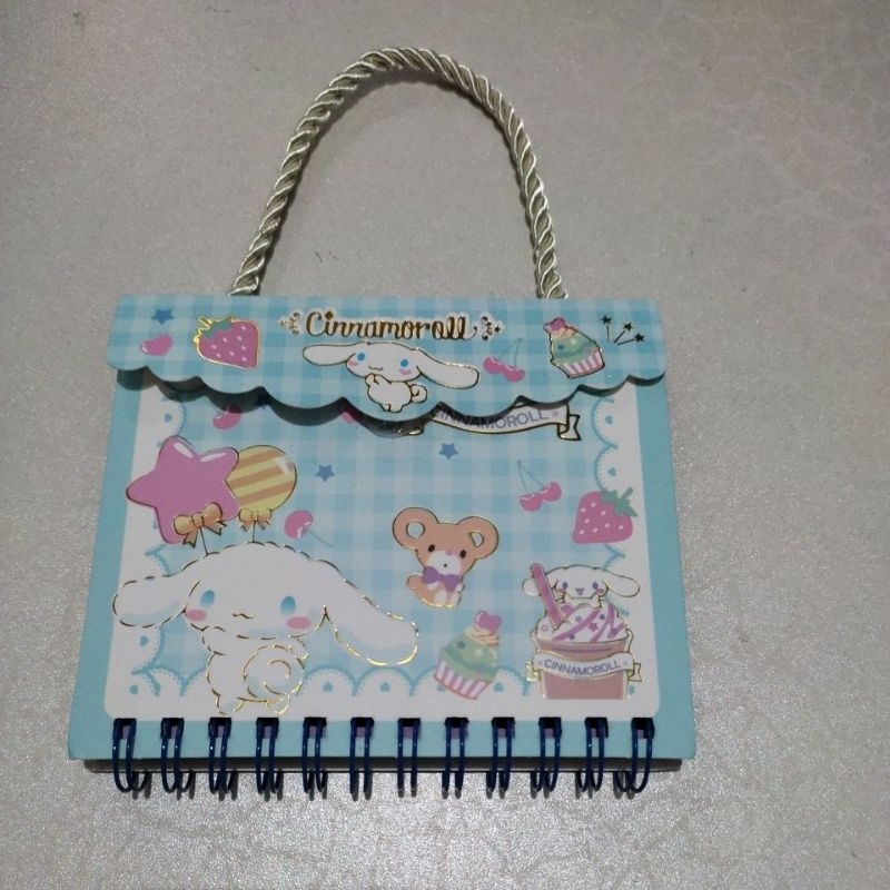 

Notes Diary Tas Spiral Melody, Kuromi, Cinnamoroll