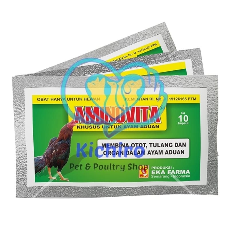 Aminovita isi 10 kapsul Vitamin Ayam Aduan Eka Farma