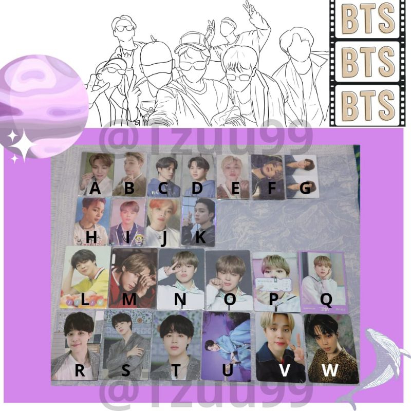 WTS Photocard PC Official BTS Jimin