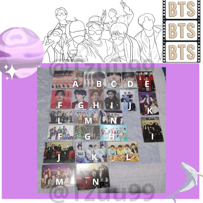 WTS Photocard PC MPC RARE Official BTS Taehyung V Namjoon RM Group