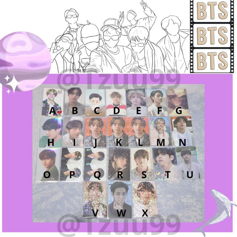 WTS Photocard PC Official BTS Taehyung V