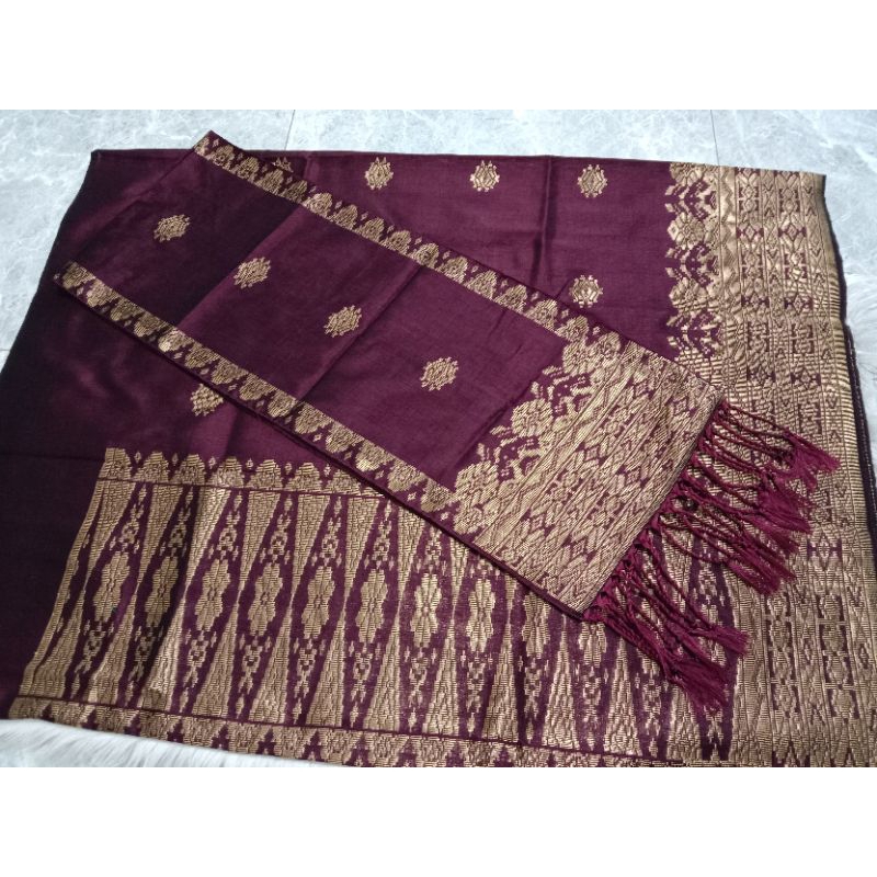 songket silungkang manggis gold