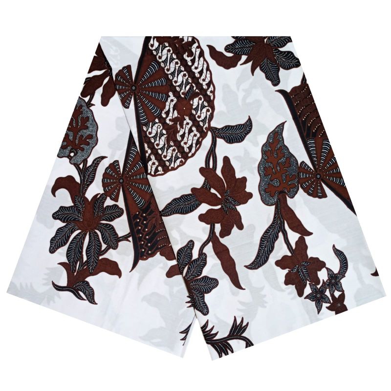 Gayaebatik Jarik Batik Motif Kipas Besar Putih