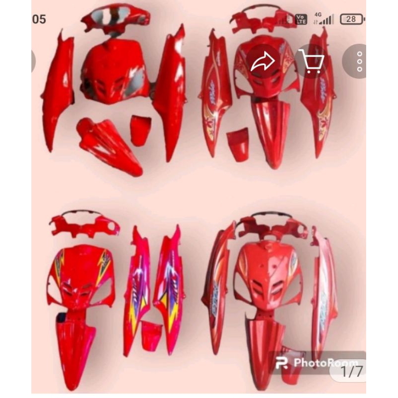 0cover body yamaha mio full set body alus yamaha mio sporty body halus mio sporty merah cabe origina