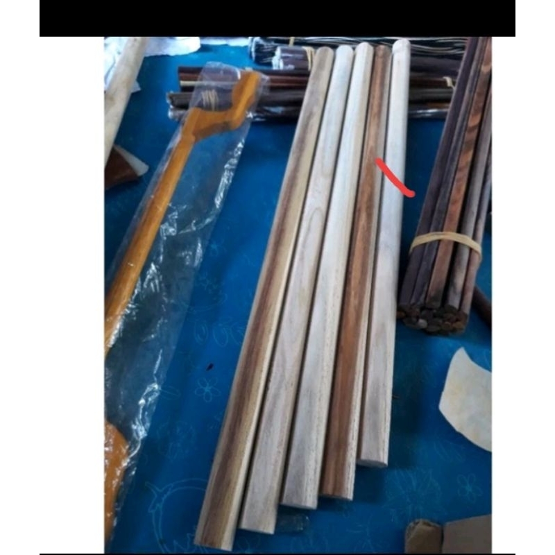 tangkringan kayu jati halus original untuk burung wambi kakak tua dll