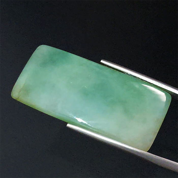 Permata Natural Jade Jadeite Burma Type A Giok Birma 17,10 carat