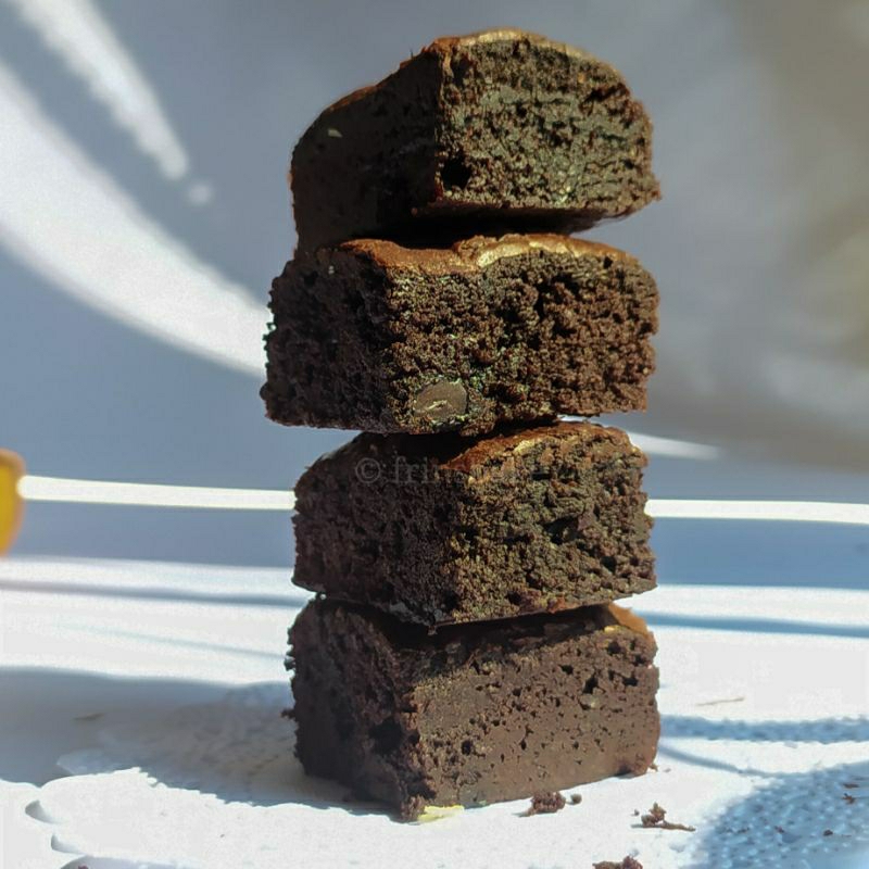 

Fudgy Brownies (Tanpa Terigu)