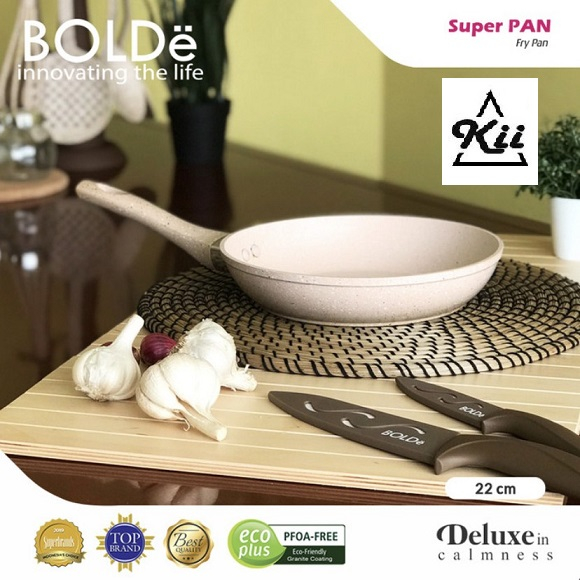 BOLDe Super Pan Fry Pan 22cm - Teflon Wajan Penggorengan BOLDe Ori