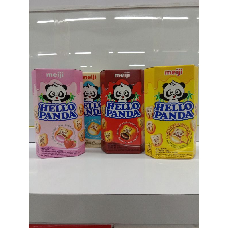 

Meiji Hello Panda coklat vanila strawberry cheese cream 38 g