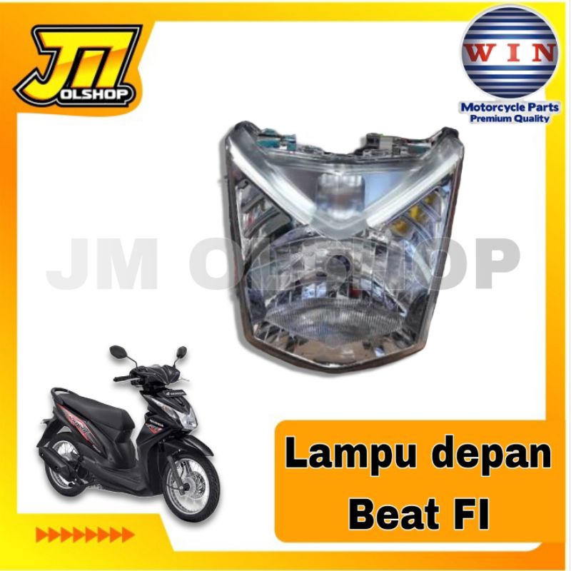Lampu Depan 1 Set Plus REFLEKTOR Unit Honda Beat Fi. 2012-2015