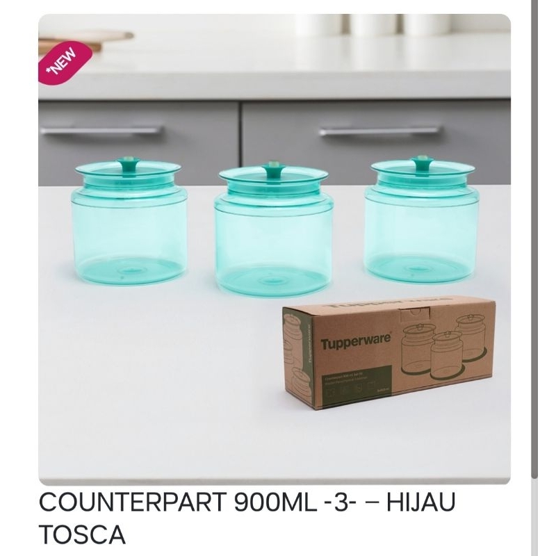 Counterpart Part 900ml Ecer 1pcs warna hijau  Tosca...