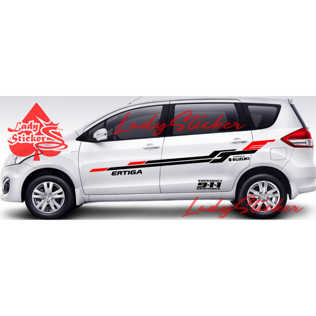 Striping sticker stiker mobil suzuki ertiga sticker list mobil suzuki ertiga all new ertiga xl7