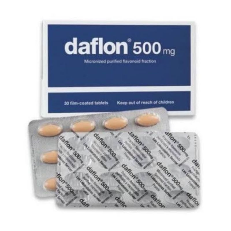 Daflon 500 mg isi 1 strip atau 15 tablet