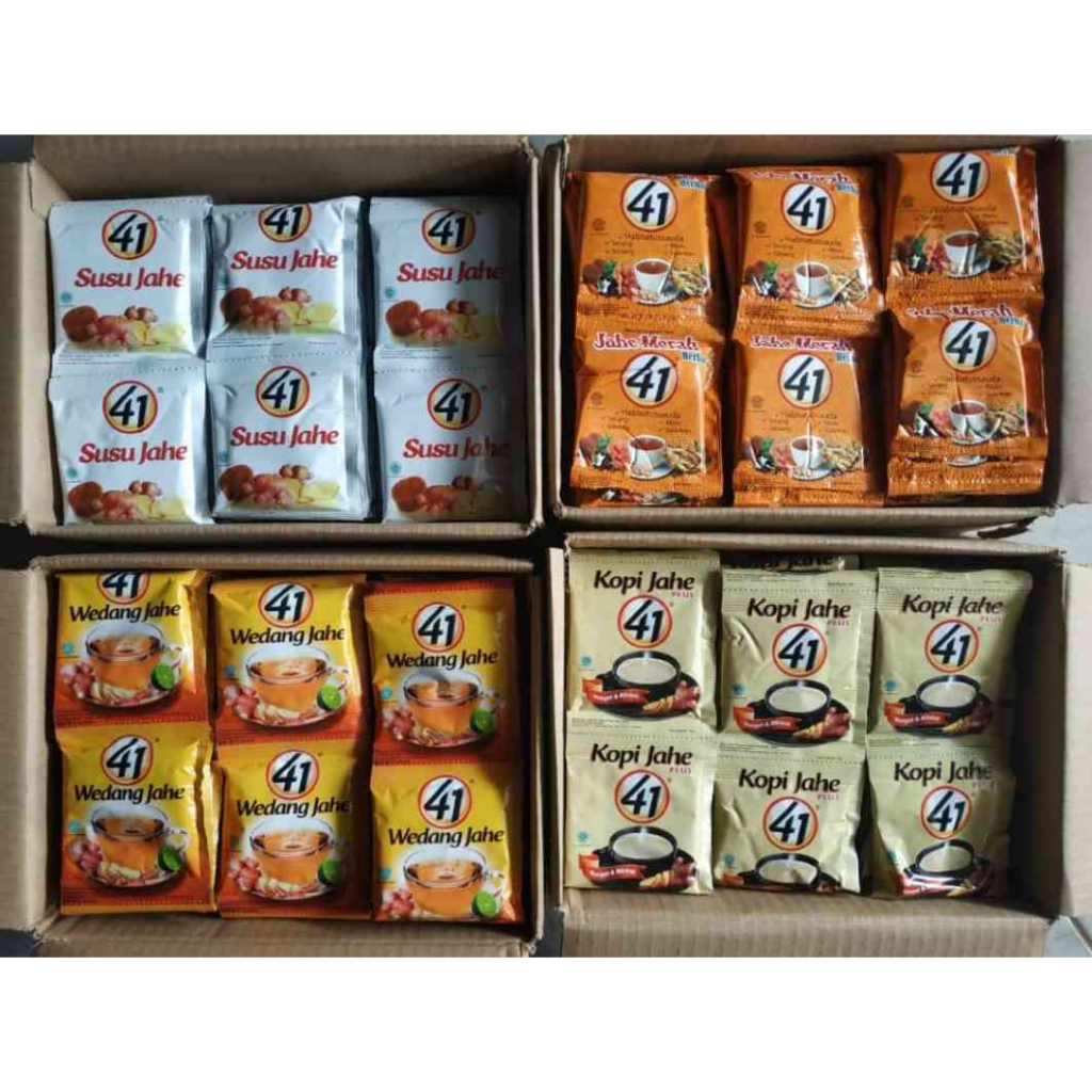 

Minuman Jahe 41 Jahe Menghangatkan badan stamina isi 10 saset