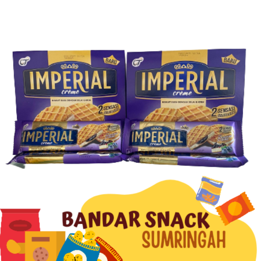 

Imperial 1 Box Isi 12 / Biskuit Blueberry Creme / Biskuit Imperial Blueberry