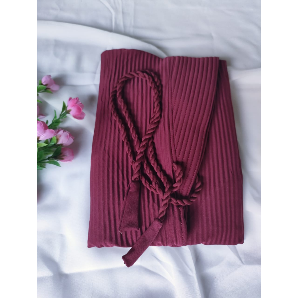 Hijab bergo JUMBO tali kepang