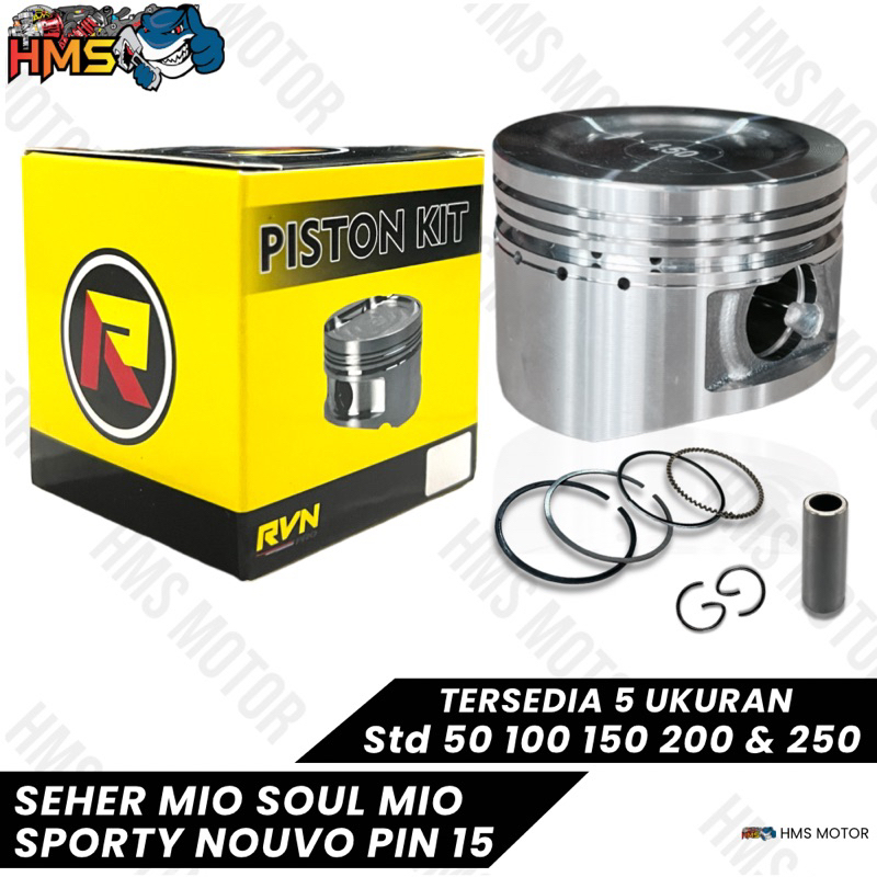 Piston Ring Seher Kit RVN Mio Sporty Mio Smile Mio Soul Mio Lama Nouvo SIZE Standar STD 50 100 150 2