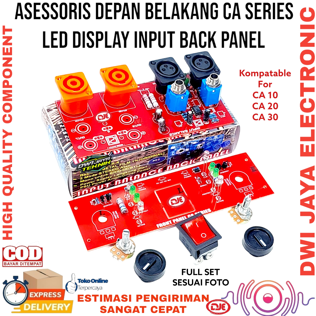 KIT Input Balance Back Panel Panel DEPAN Belakang Box CA SERIES CA10,20,30