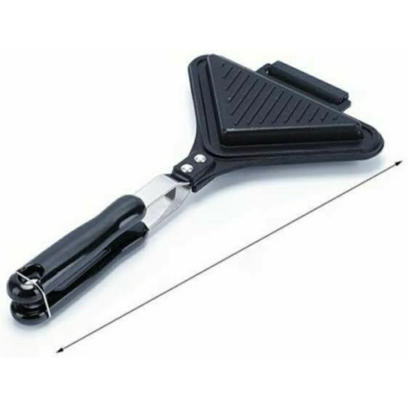 Cetakan Pemanggang Roti Segitiga Anti Lengket Sandwich Maker Toaster Manual