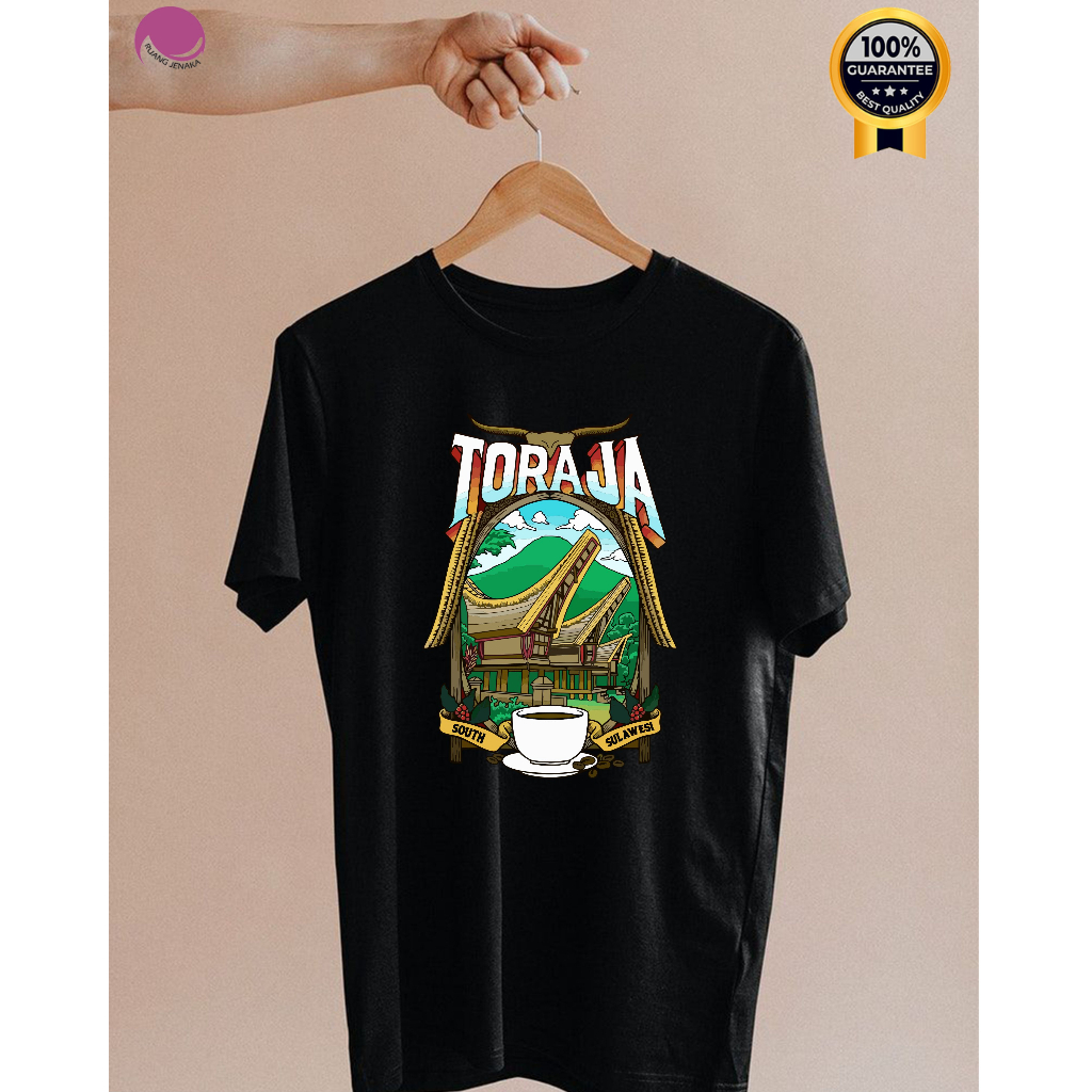 Kaos Toraja Motif Toraja Coffee Kopi Toraja Adventure Edition