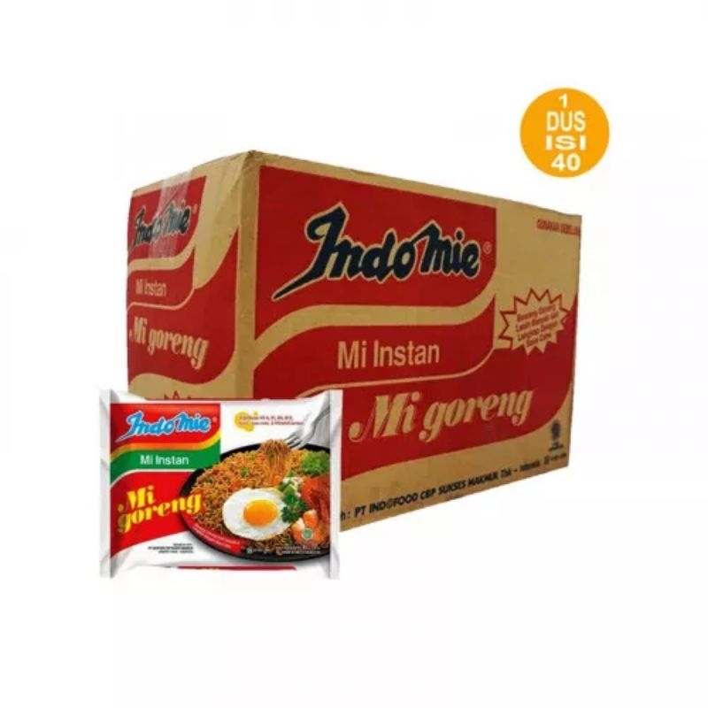 

Indomie Goreng 1 dus isi 40 pcs