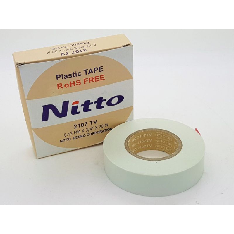 Isolasi listrik Nitto 2107 TV Putih