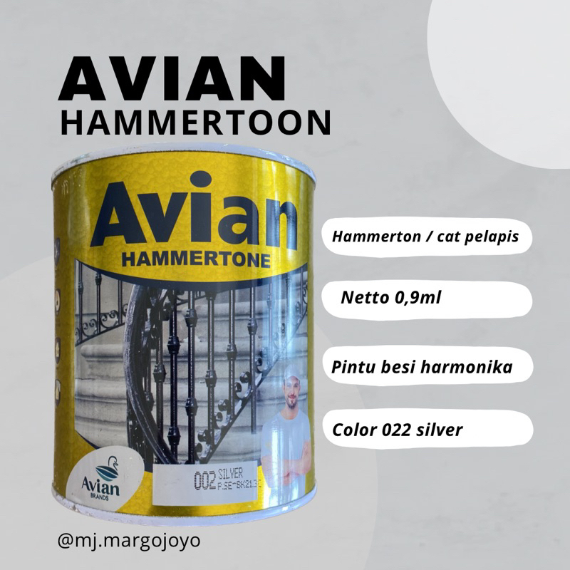 AVIAN Hammertone / cat besi / cat pagar / pintu harmonika
