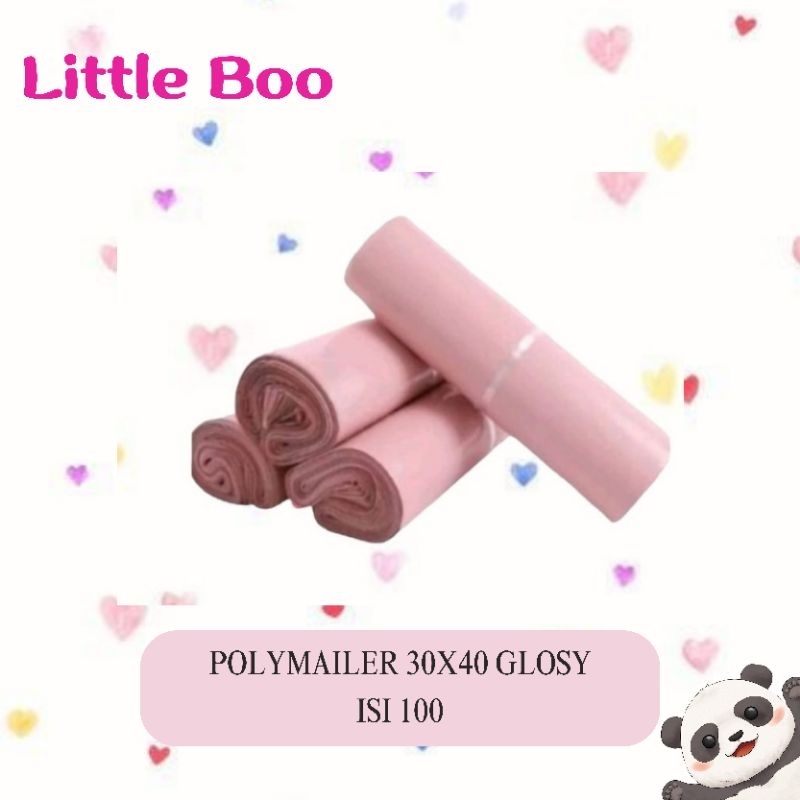 

(Isi 100)POLYMAILER PINK/ POLYMAILER 30x40/ POLYMAILER PACKAGING ONLINE ADA PEREKAT