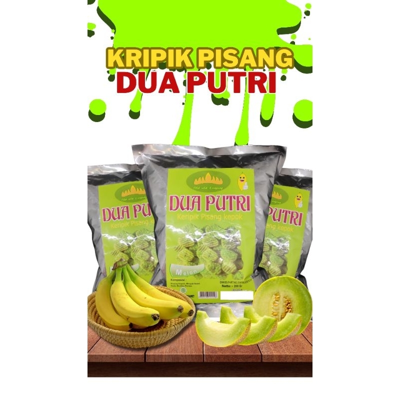 

Kripik Pisang Dua Putri 200gr | Rasa Melon | Makanan Khas Lampung