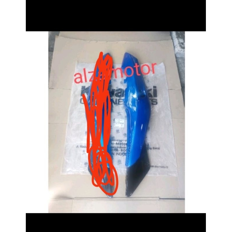 cover body belakang ninja RR 150 old original kiri biru cover body belakang kawasaki ninja rr old