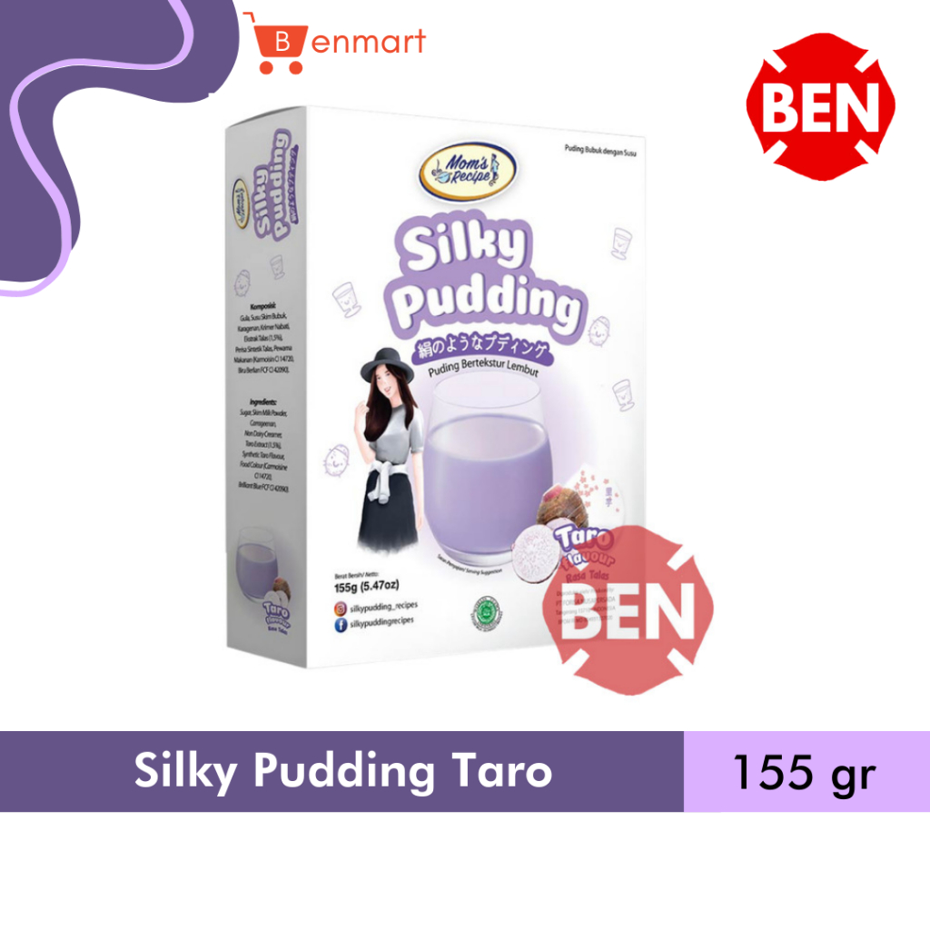 

Silky Pudding TARO Flavour 1 Box 155g 155gr 155 g - Talas Ungu Puding