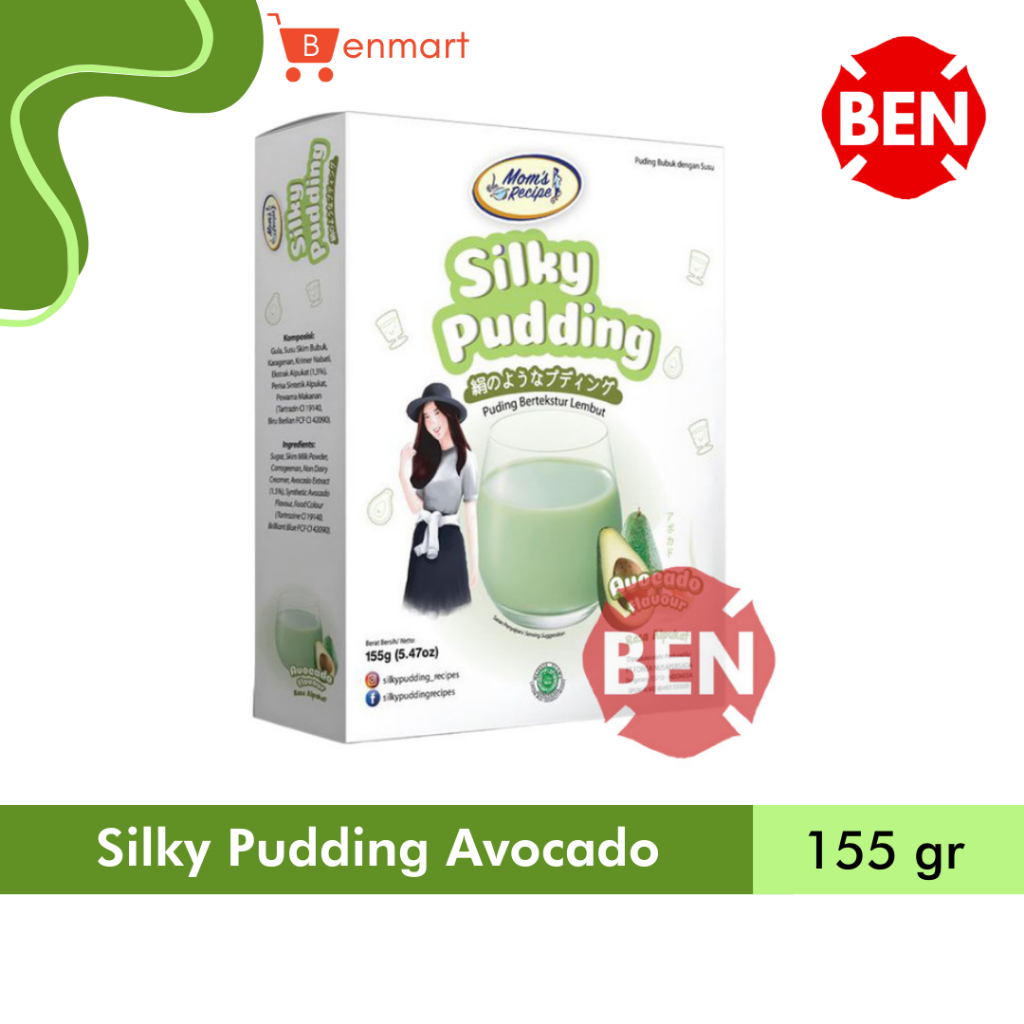 

Silky Pudding AVOCADO Flavour 1 Box 155g 155gr - Alpukat Hijau Puding