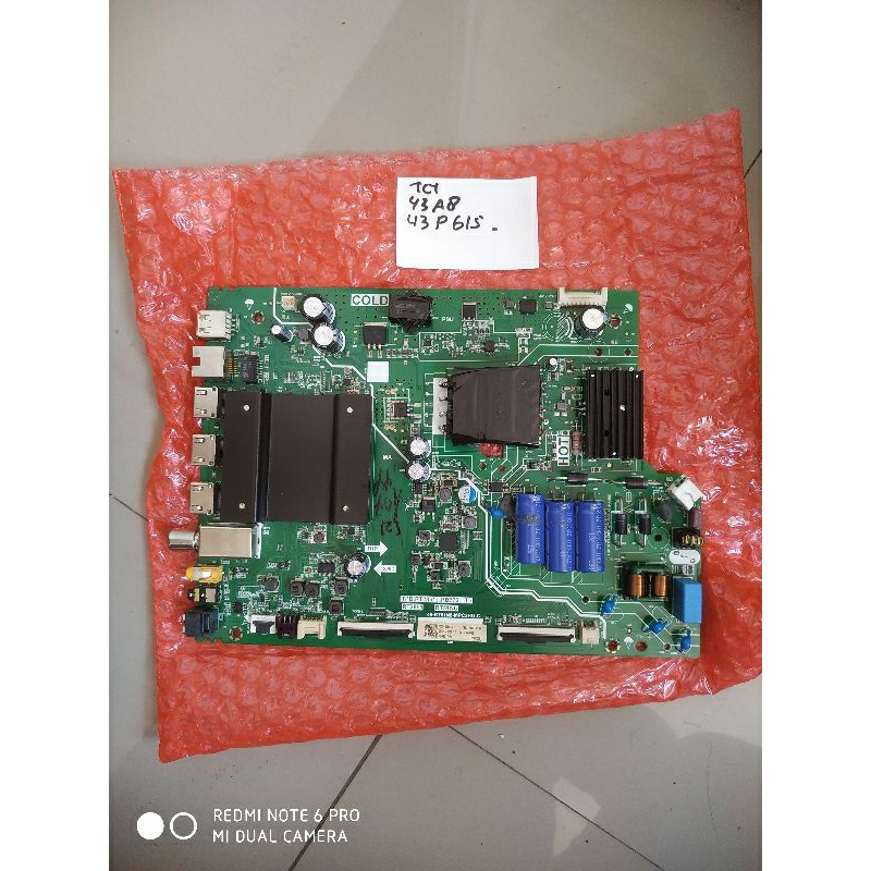 MB - MAINBOARD - MOTHERBOARD - MESIN TV - TCL - 43P16 - 43A8  - NEW ORIGINAL