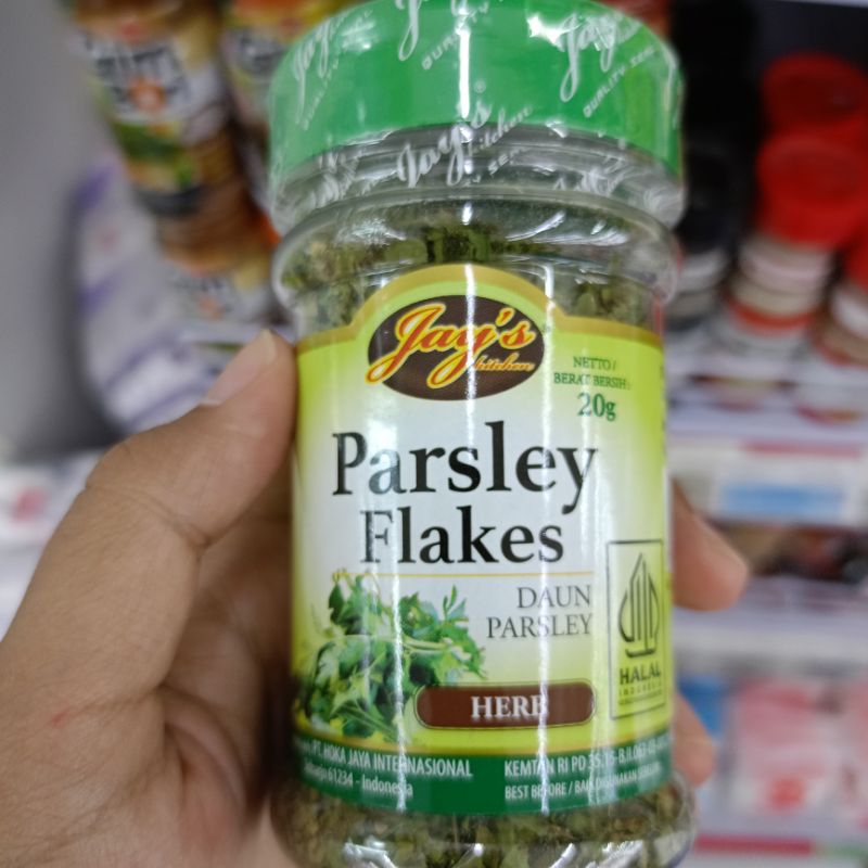 

Jay's Parsley Flakes, Jays Parsley Tabur, Bubuk Parsley Kering