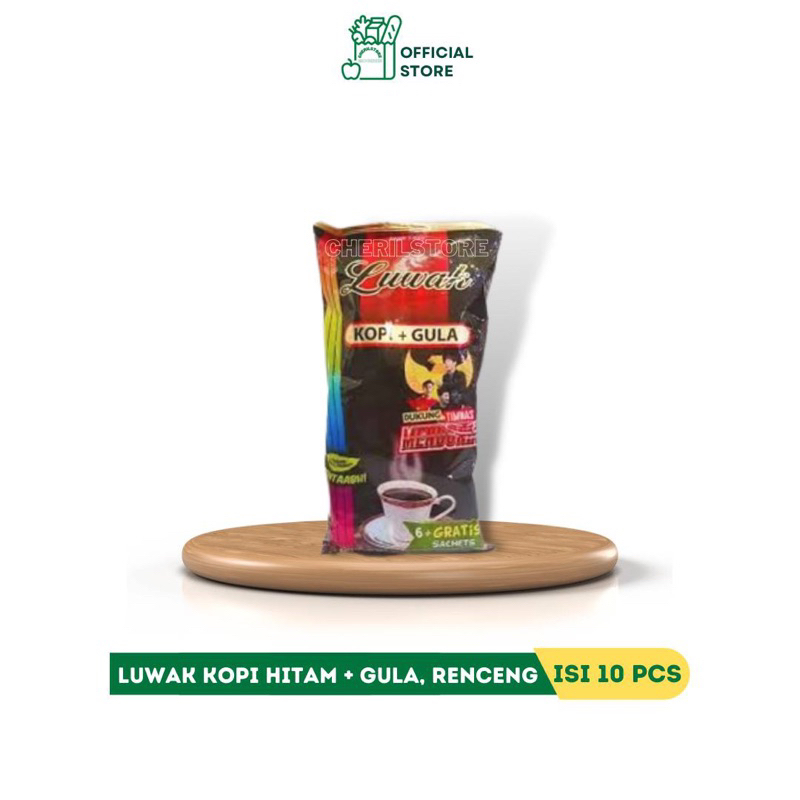 

Kopi Luwak hitam kopi dan gula 10 pcs