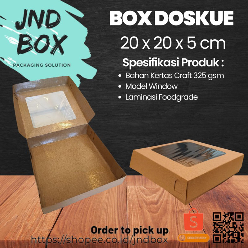 

Dus Nasi Window 20 x 20 x 5 cm TANPA TATAKAN