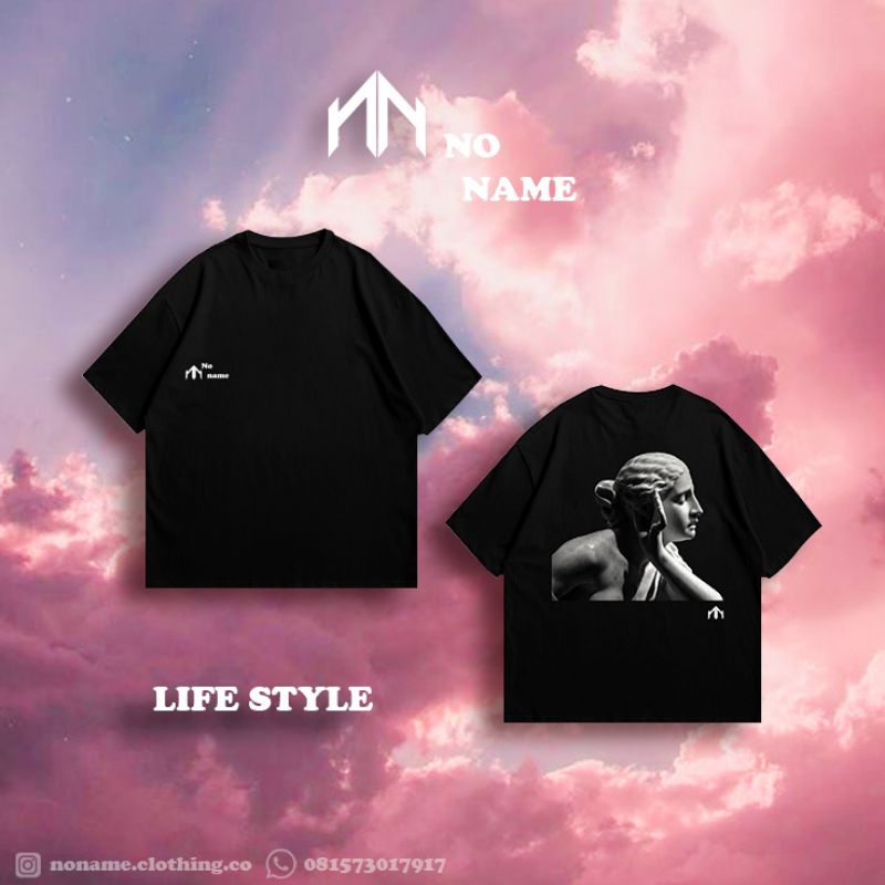 BAJU KAOS HITAM  YUNANI