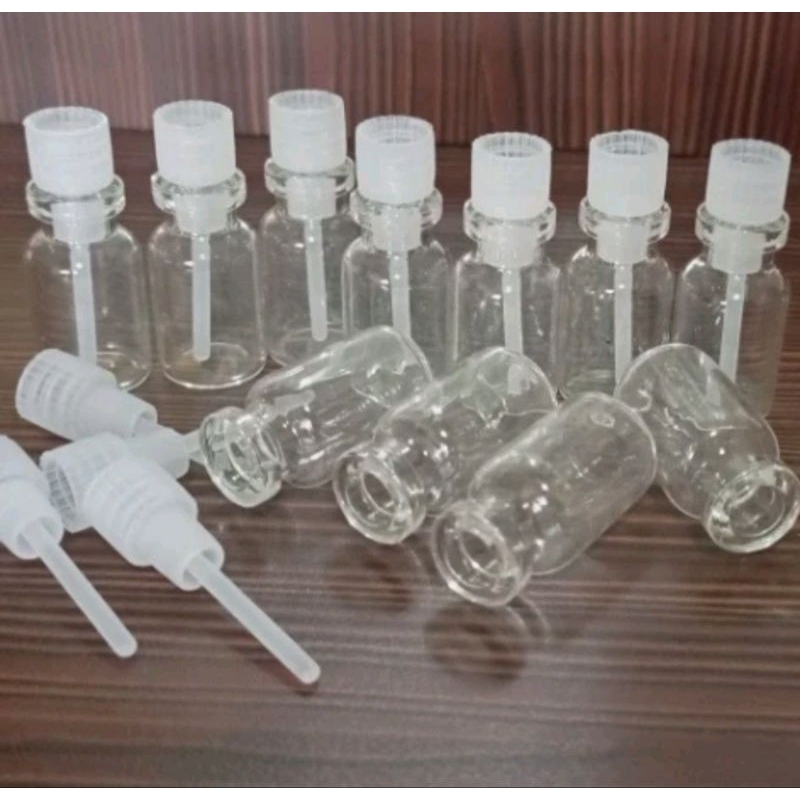 Botol Tester 3ml - Botol Kaca 3 CC ISI 100 BIJI termasuk tutupnya
