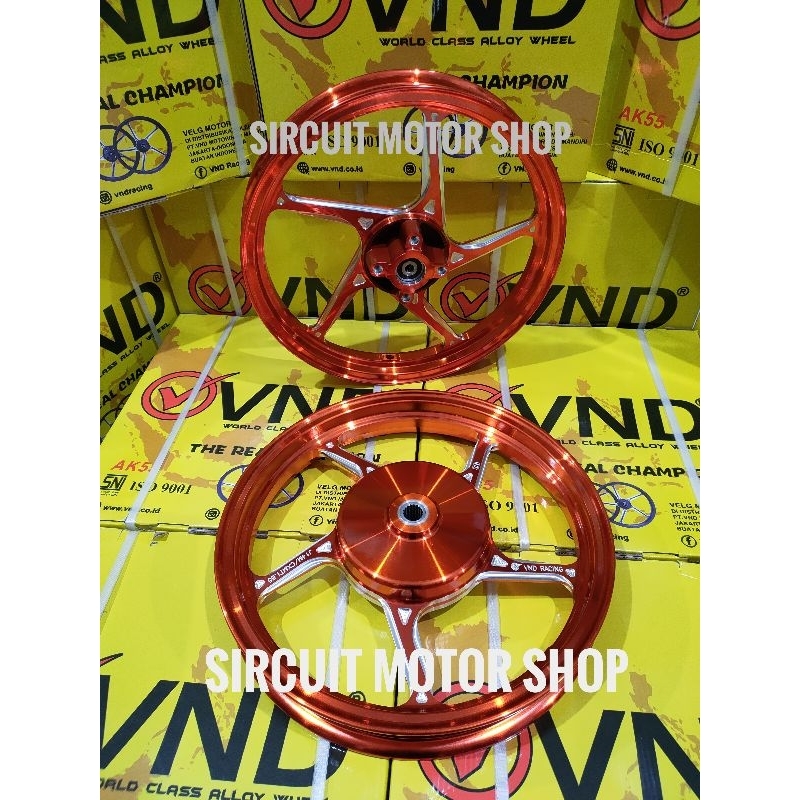 VELG RACING VND PALANG 5 AK 55 RING 14 MIO SPORTY MIO SMILE / VELG RACING VND RING 14 AK 55 PALANG 5