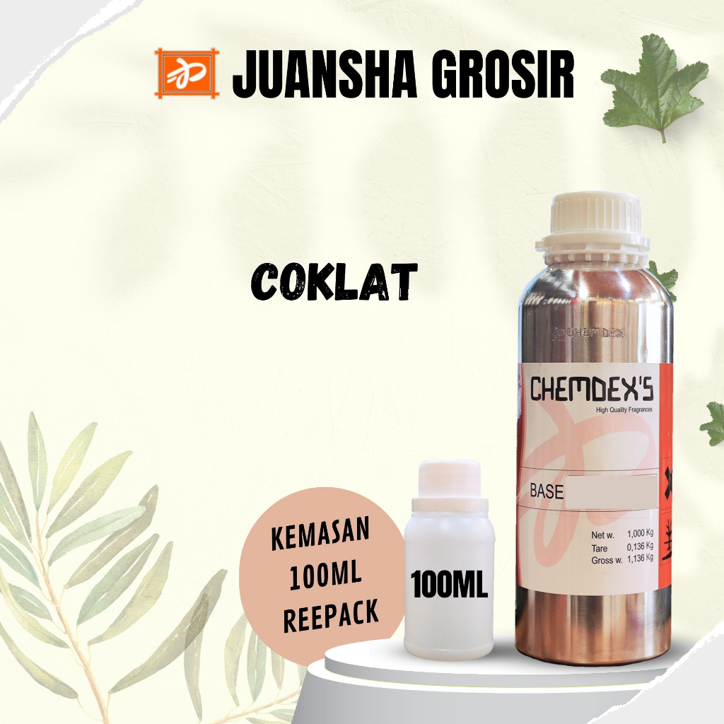 BIBIT PARFUM MURNI || COKLAT || CHEMDEX ||REPACK