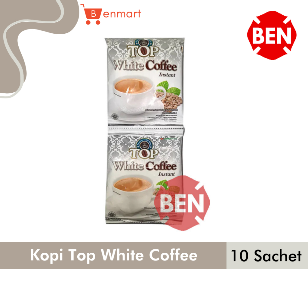 

Kopi Top White Coffee 1 Renceng 10 Sachet Pcs - Putih Instant Murah