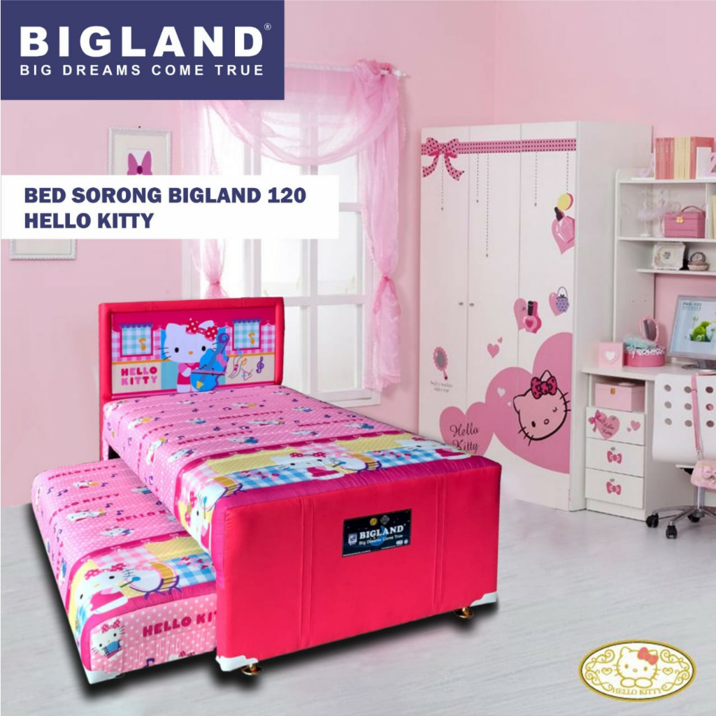 Bigland Springbed Twin Hello Kitty - 120x200 Khusus Batam