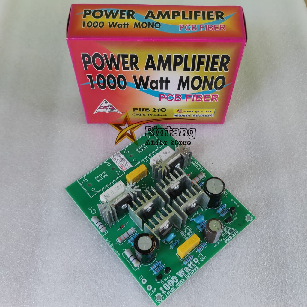 Power Amplifier 3 Stage Mono 1000 watt CKJ PHB 210 PCB fiber Original