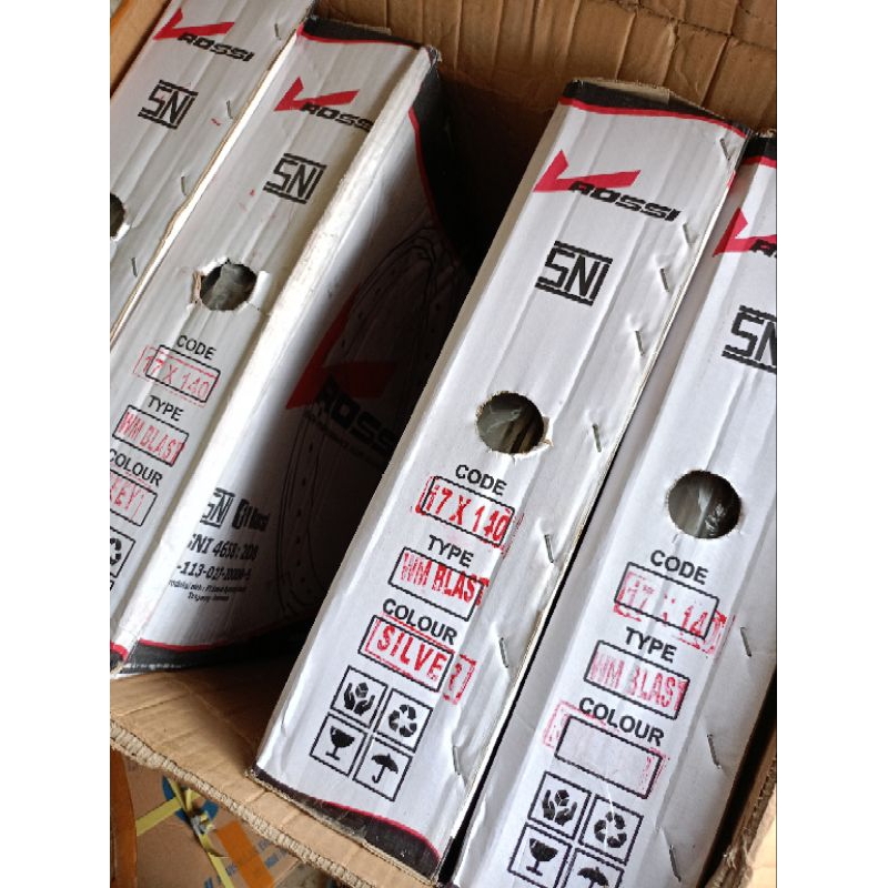 Aloy Rossi ring17x140 warna silver,abu abu