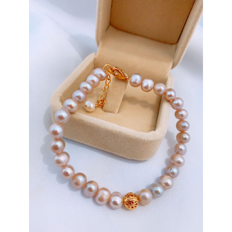 Gelang Mutiara Asli - Gelang Mutiara Lombok - Gelang Mutiara Air Tawar Asli dari Lombok