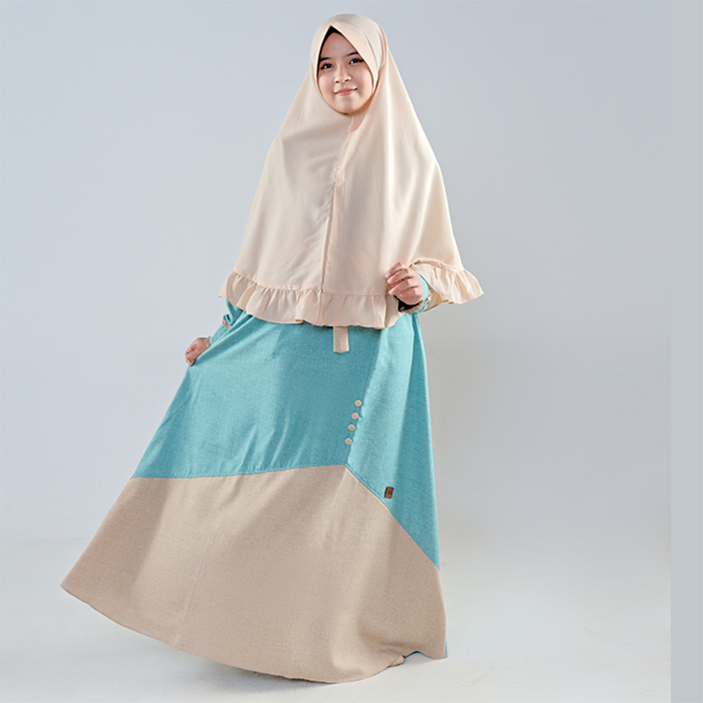 Gamis Wanita Baju Terbaru Kondangan Muslim Katun Madinah Polos Modern Remaja Kekinian Premium Terlar