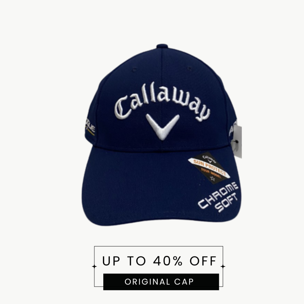 Topi Golf Callaway Chromesoft Original - Navy - Biru