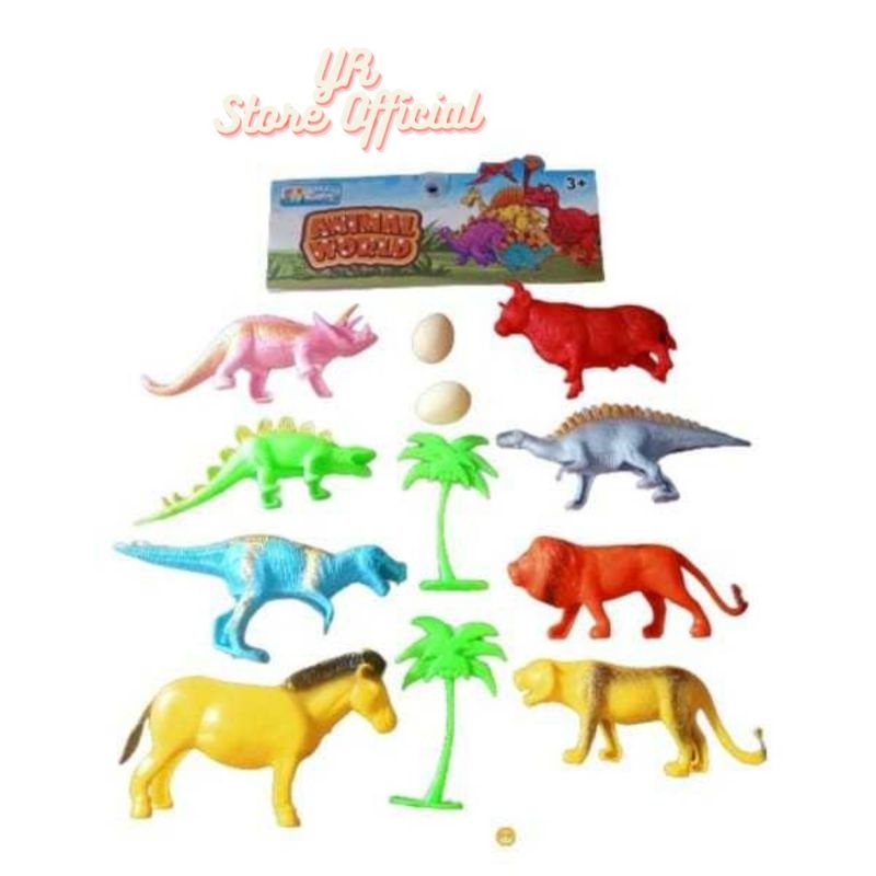 Mainan Anak Hewan Binatang Animal World / Mainan Edukasi Binatang / Figure Animal Dinosaur World / 1