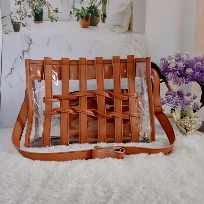 tas transparan mika bening